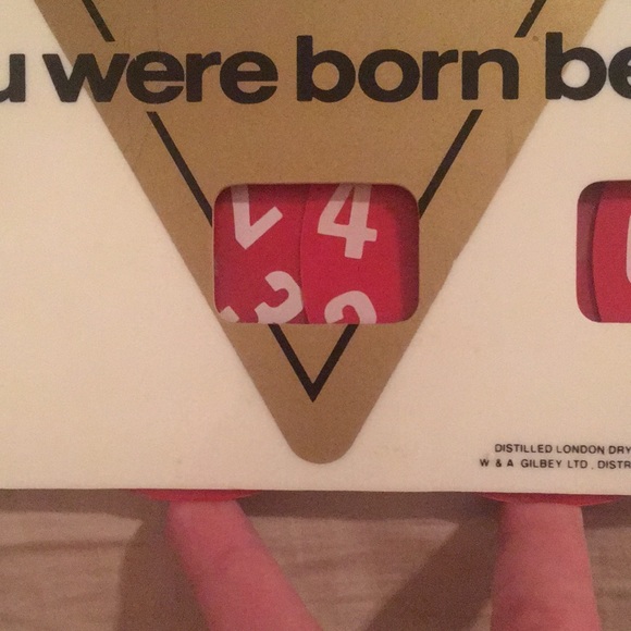 Gilbey’s Gin Vintage Born Before Bar Sign c. 1960s - Picture 5 of 12